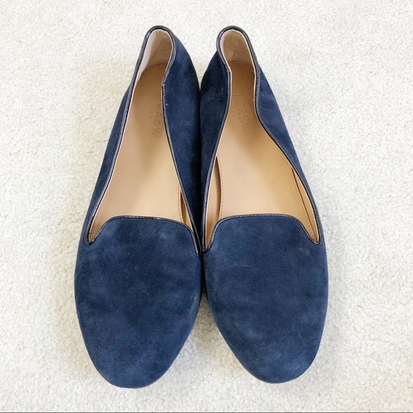J. Crew Factory Shoes - J crew Cora Navy suede loafers